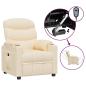 Preview: Relaxsessel Elektrisch Creme Stoff
