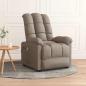 Preview: ARDEBO.de - Massagesessel Elektrisch Taupe Stoff