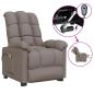 Preview: Massagesessel Elektrisch Taupe Stoff