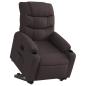 Preview: Relaxsessel mit Aufstehhilfe Dunkelbraun Stoff