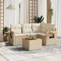 Preview: ARDEBO.de - Patio Sofa Set 5-Sitzer Beige and Cream