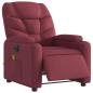 Preview: Massagesessel Elektrisch Weinrot Stoff