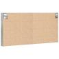 Preview: Vitrinenschrank Betongrau 100x8,5x50 cm Holzwerkstoff