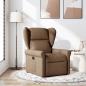 Preview: ARDEBO.de - Relaxsessel Braun Stoff
