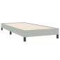 Preview: Boxspringbett mit Matratze Hellgrau 90x220 cm Samt