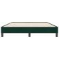Preview: Boxspringbett ohne Matratze Dunkelgrün 160x220 cm Samt