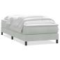 Preview: Boxspringbett mit Matratze Hellgrau 90x220 cm Samt