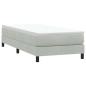 Preview: Boxspringbett mit Matratze Hellgrau 90x220 cm Samt