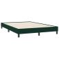 Preview: Boxspringbett mit Matratze Dunkelgrün 160x220 cm Samt
