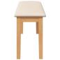Preview: Bank 110 cm Massivholz Gummibaum