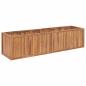 Preview: ARDEBO.de - Garten-Hochbeet 200 x 50 x 50 cm Massivholz Teak
