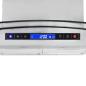 Preview: Insel-Dunstabzugshaube 90 cm LCD Touch-Sensor 756 m³/h LED