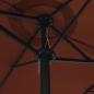 Preview: Sonnenschirm mit Aluminium-Mast 460x270 cm Terrakotta