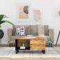 Preview: ARDEBO.de - Couchtisch 80x50x40 cm Massivholz Mango & Holzwerkstoff