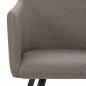 Preview: Esszimmerstühle 6 Stk. Taupe Stoff
