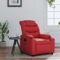 Preview: ARDEBO.de - Relaxsessel Rot Kunstleder