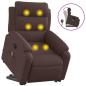 Preview: Massagesessel mit Aufstehhilfe Dunkelbraun Stoff