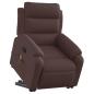 Preview: Massagesessel mit Aufstehhilfe Dunkelbraun Stoff