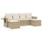Preview: Patio Sofa Set 6-Sitzer Beige and Cream