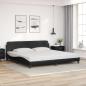 Preview: ARDEBO.de - Bettgestell "Dover" Schwarz 193x203 cm Kunstleder
