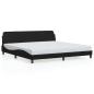 Preview: Bettgestell "Dover" Schwarz 193x203 cm Kunstleder
