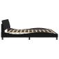 Preview: Bettgestell "Dover" Schwarz 193x203 cm Kunstleder