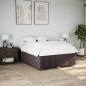 Preview: ARDEBO.de - Bettgestell ohne Matratze Dunkelbraun 160x200 cm Stoff