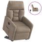 Preview: Relaxsessel mit Aufstehhilfe Elektrisch Taupe Mikrofasergewebe