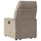 Preview: Relaxsessel mit Aufstehhilfe Elektrisch Taupe Mikrofasergewebe