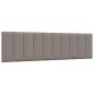Preview: Kopfteil-Kissen "Hanko" Taupe 180 cm Stoff