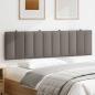 Preview: Kopfteil-Kissen "Hanko" Taupe 180 cm Stoff