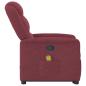 Preview: Massagesessel mit Aufstehhilfe Weinrot Stoff