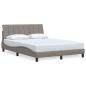Preview: Bettgestell ohne Matratze "Hanko" Taupe 120x200 cm Stoff