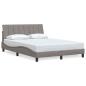 Preview: Bettgestell ohne Matratze "Hanko" Taupe 140x190 cm Stoff