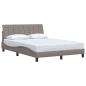 Preview: Bettgestell ohne Matratze "Hanko" Taupe 140x190 cm Stoff