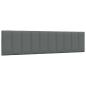 Preview: Bettgestell ohne Matratze "Hanko" Dunkelgrau 200x200 cm Stoff