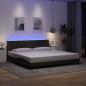 Preview: Bettgestell ohne Matratze "Hanko" Dunkelbraun 200x200 cm Stoff