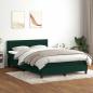 Preview: Boxspringbett mit Matratze Dunkelgrün 160x220 cm Samt