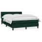 Preview: Boxspringbett mit Matratze Dunkelgrün 160x220 cm Samt