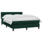 Preview: Boxspringbett mit Matratze Dunkelgrün 160x220 cm Samt