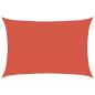 Preview: Sonnensegel 160 g/m² Terracotta-Rot 2,5x4 m HDPE