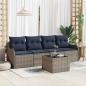 Preview: ARDEBO.de - Gartensofa-set 5 stk. Grau Poly-Rattan