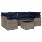 Preview: Gartensofa-set Grau 55 x 55 x 37 cm Poly-Rattan