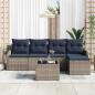 Preview: Gartensofa-set Grau Poly-Rattan
