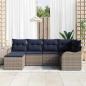 Preview: Gartensofa-set Grau Poly-Rattan