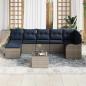 Preview: Gartensofa-set Grau Poly-Rattan