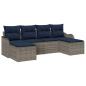 Preview: Sofa Set 6 stk. Grau Polyester