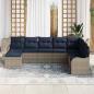 Preview: Gartensofa-set Grau Poly-Rattan