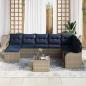 Preview: Gartensofa-set Grau Poly-Rattan