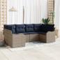 Preview: ARDEBO.de - Sofa Set 6 stk. Grau [Synthetisch]: Poly Rattan